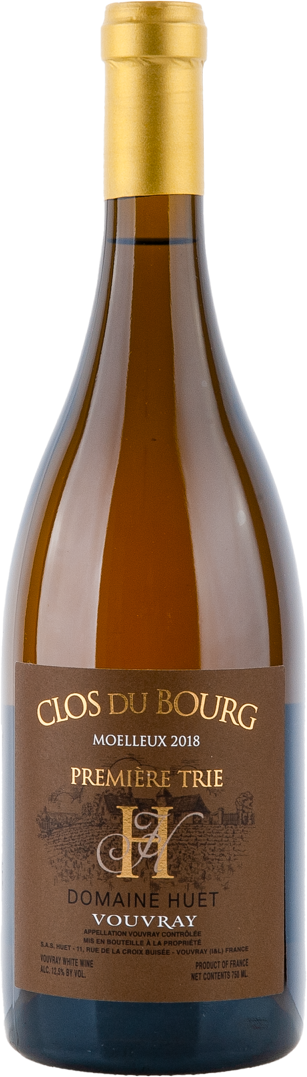 Huet Clos du Bourg Moelleux 1ère Trie  2018