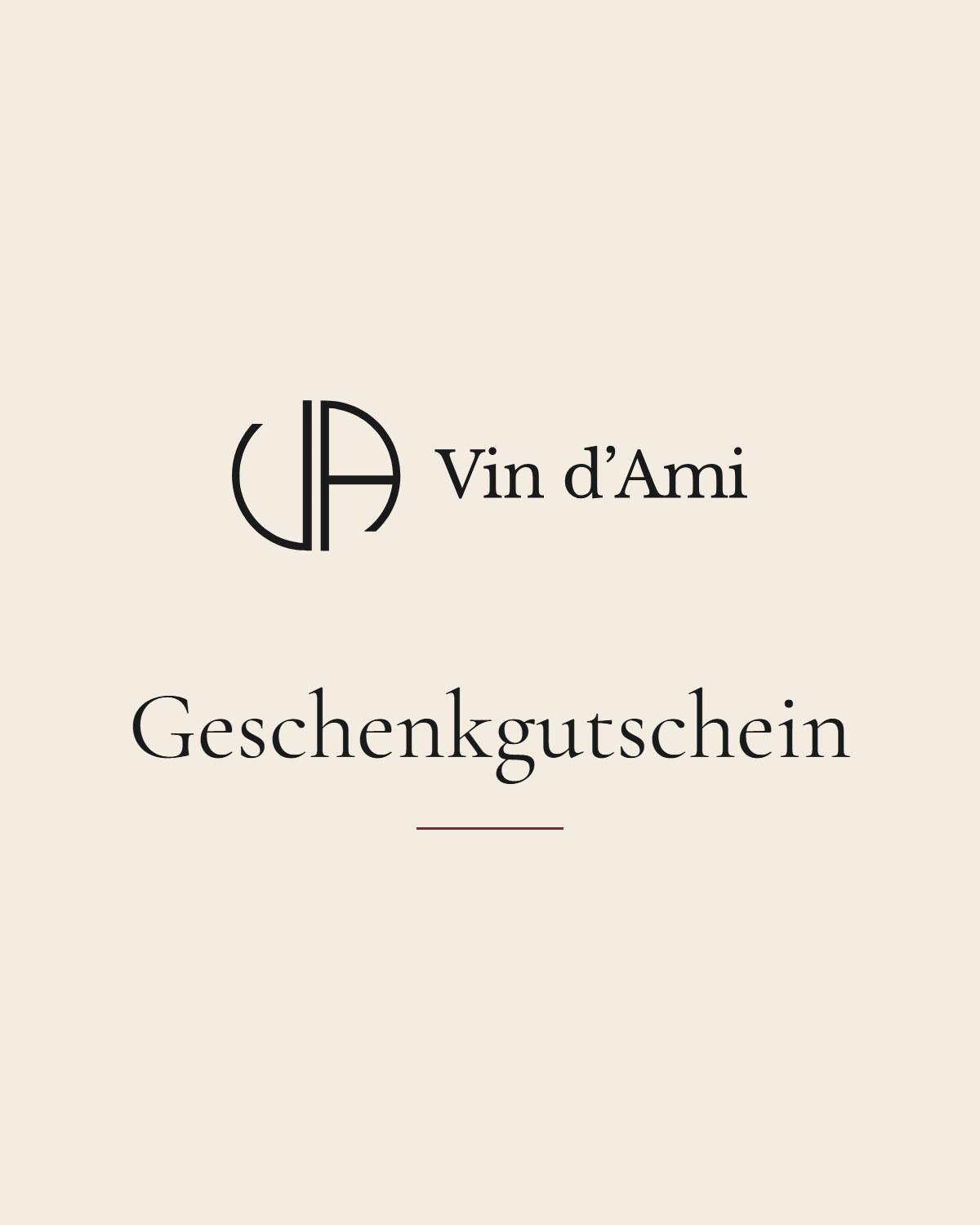 Geschenkgutschein von Vin d’Ami