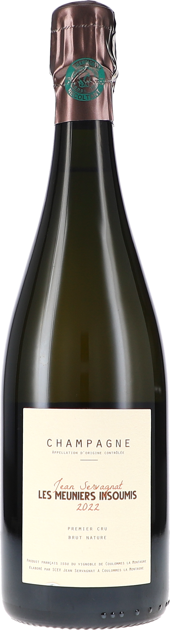 Jean Servagnat Les Meuniers Insoumis, Premier Cru Brut Nature 2022