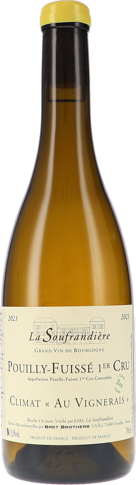 La Soufrandière Pouilly-Fuissé Climat 1er Cru "Au Vignerais" Zen AOC 2023