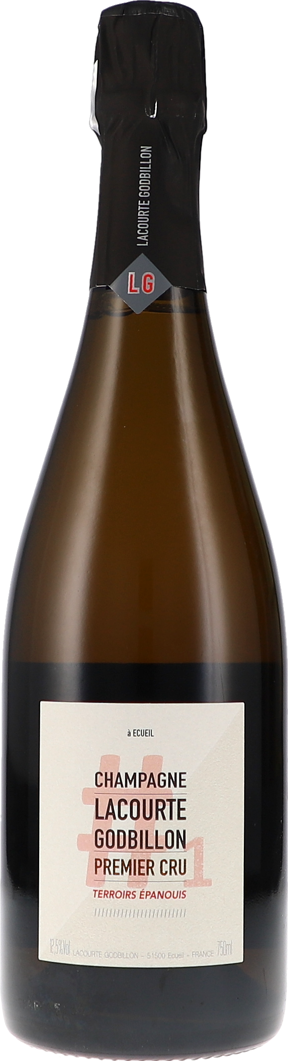 Lacourte-Godbillon Terroirs Épanouis #1, Base 2015 Premier Cru Extra Brut