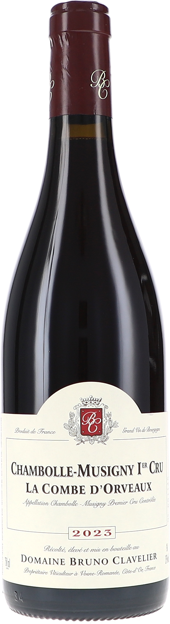 Bruno Clavelier Chambolle-Musigny 1er Cru "La Combe d'Orveaux" AOC 2023