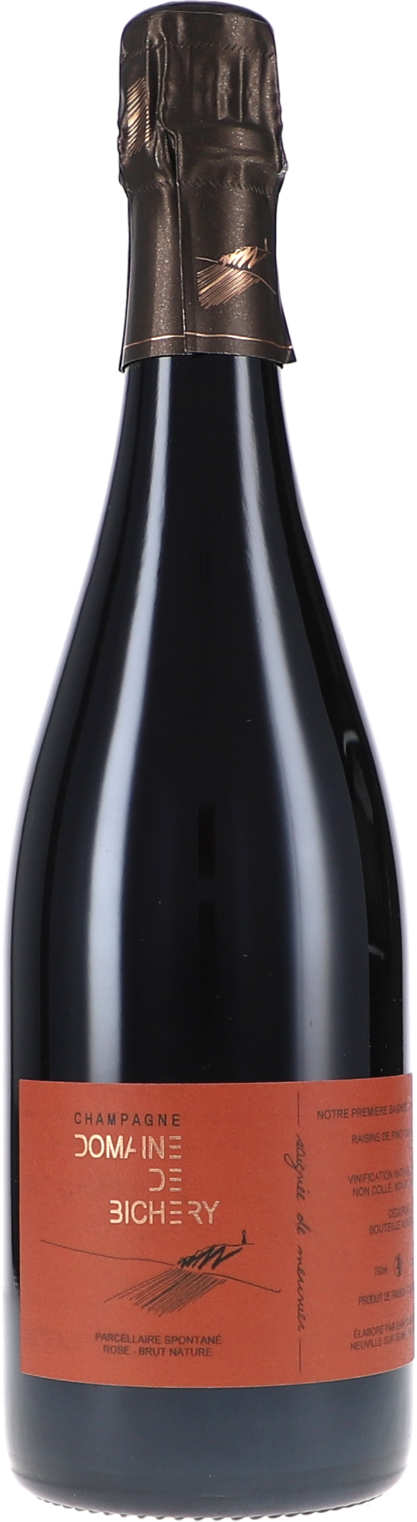 de Bichery Saignee de Meunier, Parcellaire Spontané, Rosé Brut Nature 2022