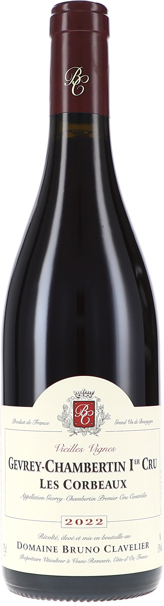Bruno Clavelier Gevrey-Chambertin 1er Cru "Les Corbeaux" Vieilles Vignes AOC 2022