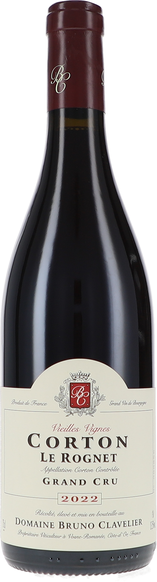 Bruno Clavelier Corton Grand Cru "Le Rognet" Vieilles Vignes AOC 2022