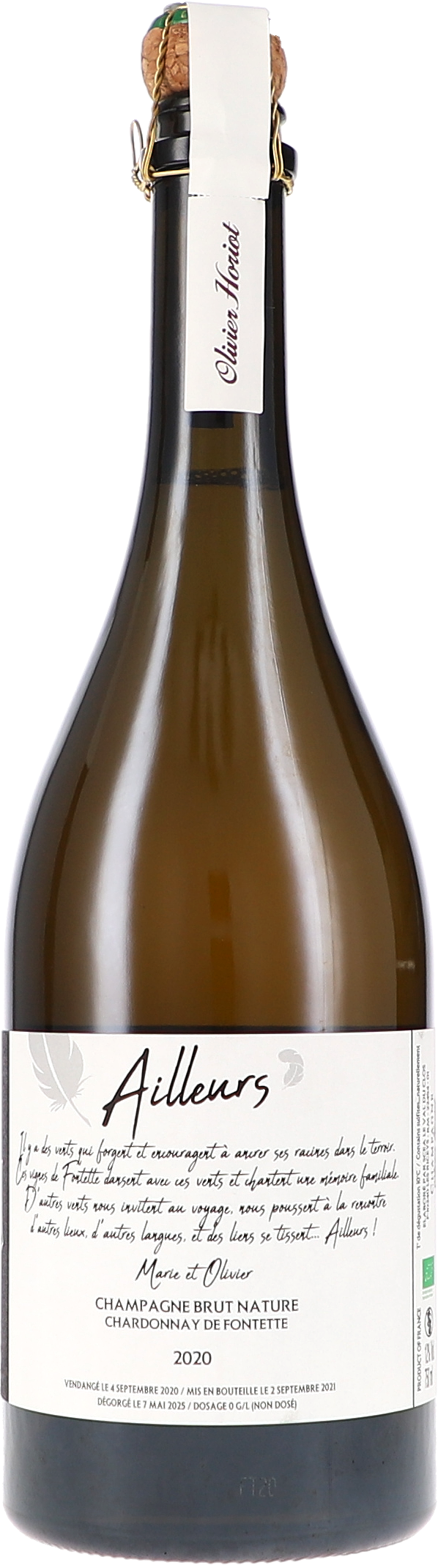 Olivier Horiot Cuvée "Ailleurs" Brut Nature 2020