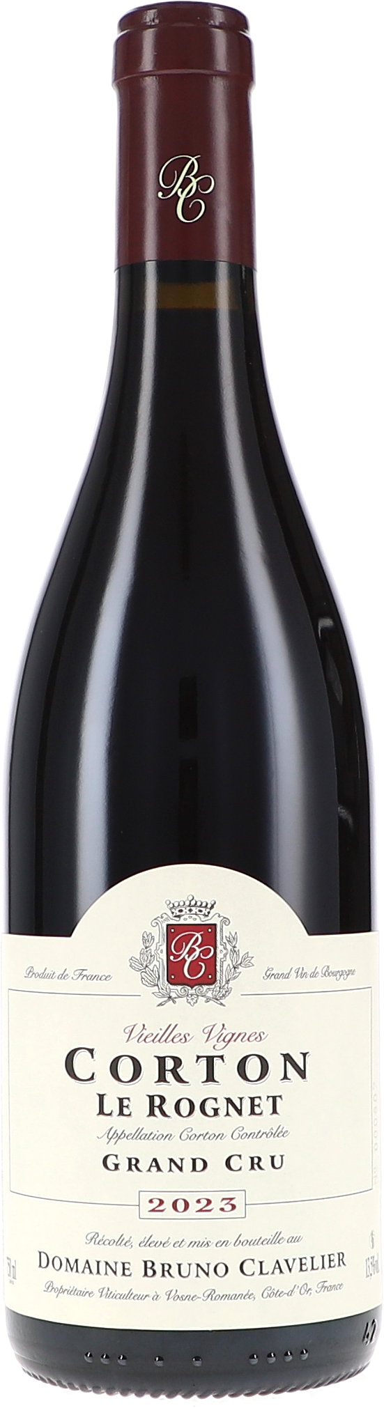 Bruno Clavelier Corton Grand Cru "Le Rognet" Vieilles Vignes AOC 2023