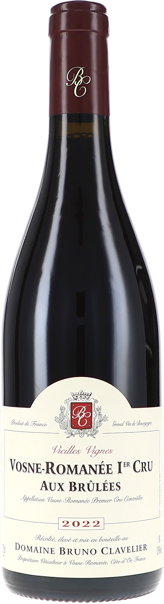 Bruno Clavelier Vosne-Romanée 1er Cru "Aux Brulées" Vieilles Vignes AOC 2022
