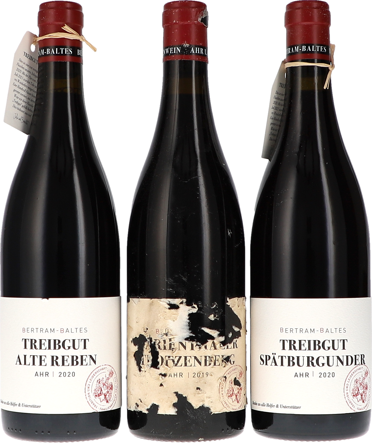 Bertram-Baltes Treibgut Kiste: 2020 Spätburgunder, 2020 Alte Reben, 2019 Lagenwein