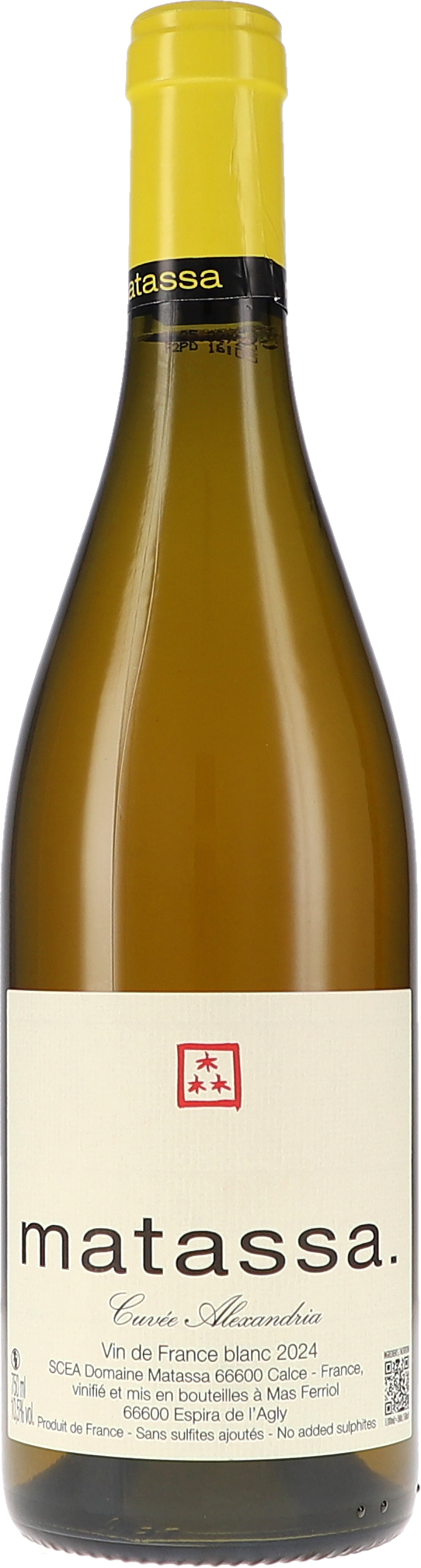 Matassa Cuvée Alexandria VdF blanc 2024