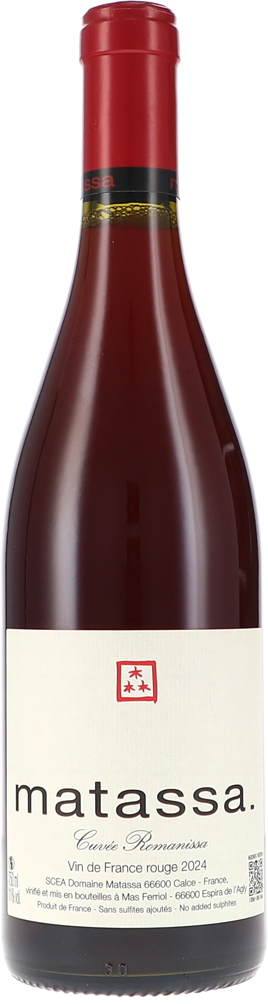 Matassa Cuvée Romanissa VdF rouge 2024