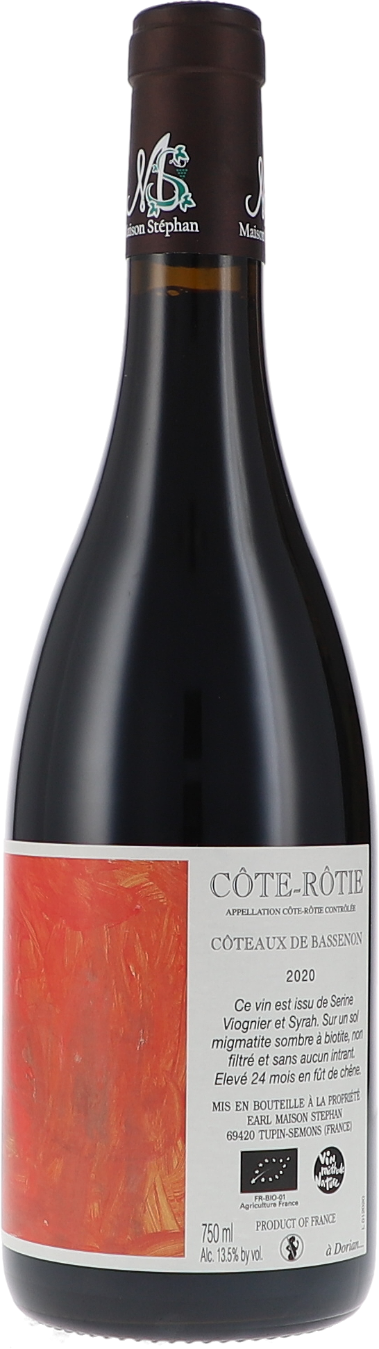 Maison Stephan Côte Rôtie "Côteaux de Bassenon" AOC 2020