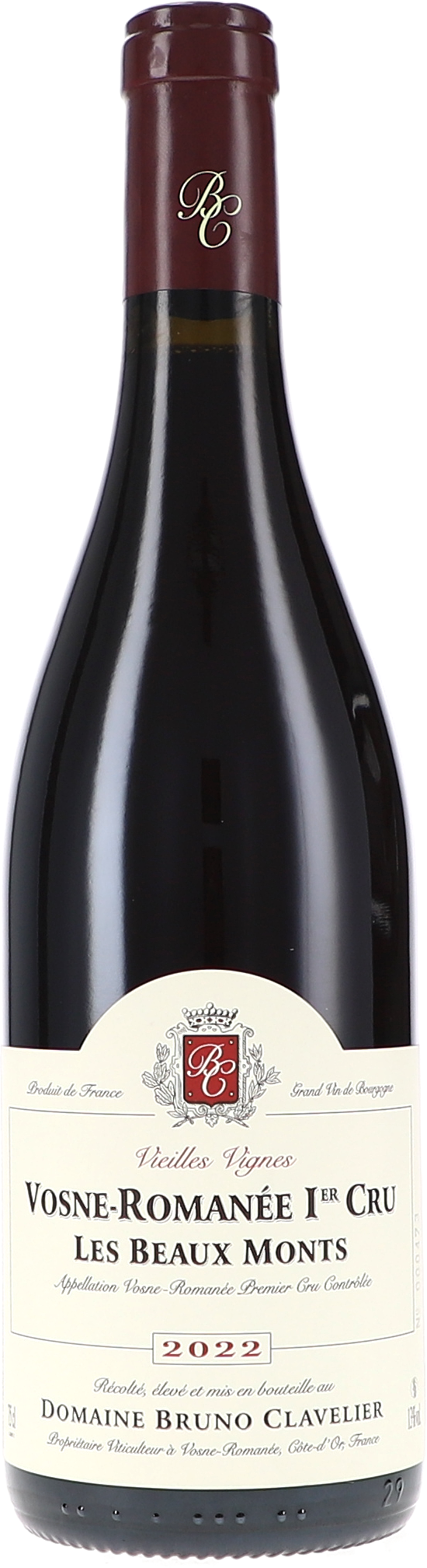Bruno Clavelier Vosne-Romanée 1er Cru "Les Beaux Monts" Vieilles Vignes AOC 2022