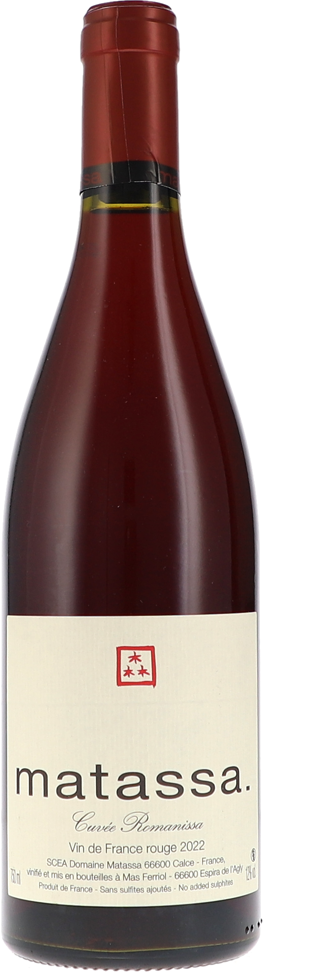 Matassa Cuvée Romanissa VdF rouge 2022